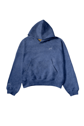 Blue Acid Wash Made in Pak Hoodie (V4)