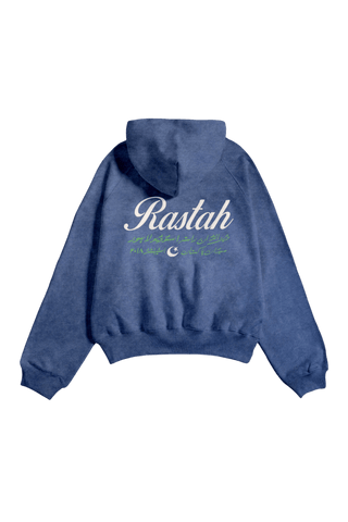 Blue Acid Wash Made in Pak Hoodie (V4)