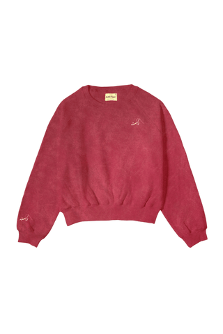 Maroon Acid Wash Made in Pak Sweatshirt (V4)