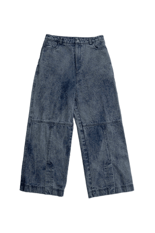 BLUE ACID WASH DENIM PANTS