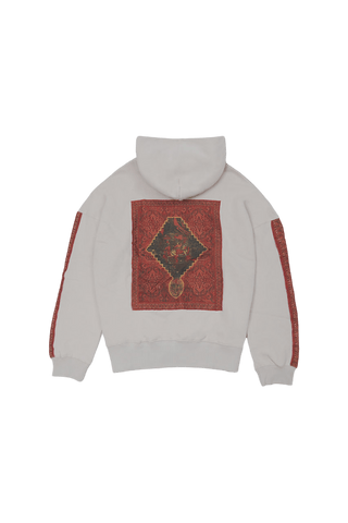 Hand Crafted Unisex Vanilla Creme Mughal Horseback Hoodie