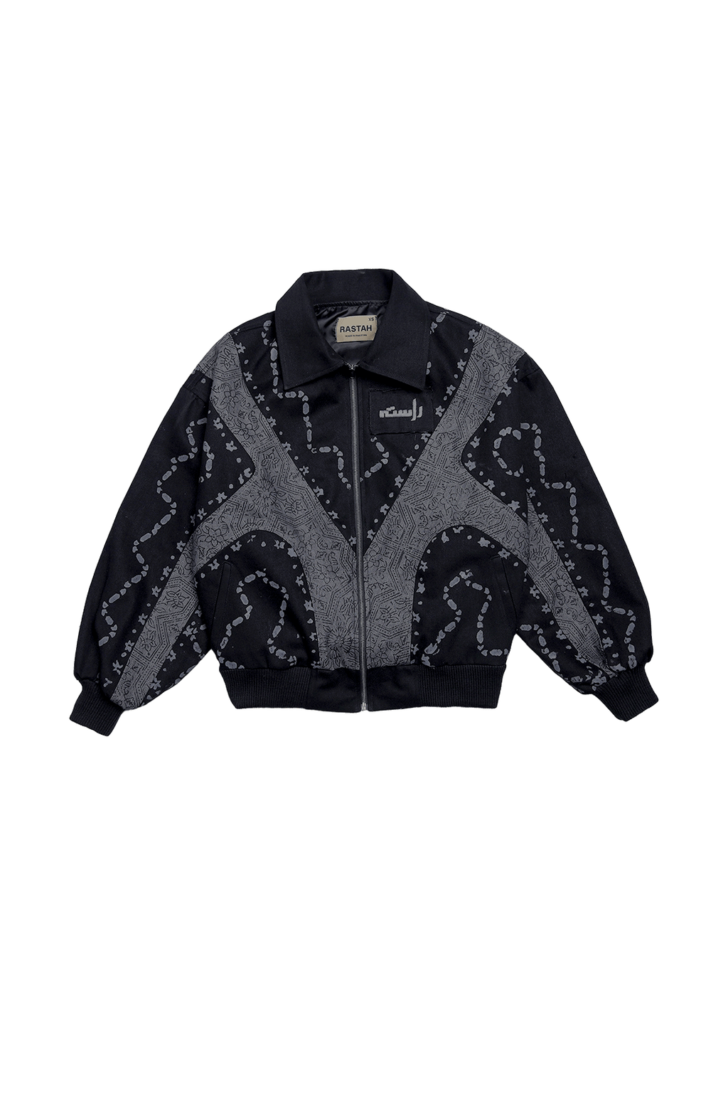 Monochrome panels jacket – Rastah