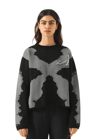 "Harmony" crop knit sweater