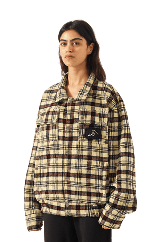 PLAID HANDWOVEN HEAVYWEIGHT SHIRT