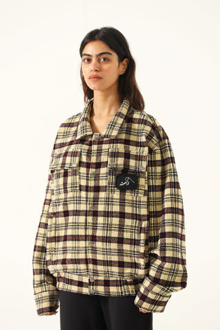 PLAID HANDWOVEN HEAVYWEIGHT SHIRT