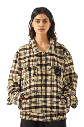 PLAID HANDWOVEN HEAVYWEIGHT SHIRT