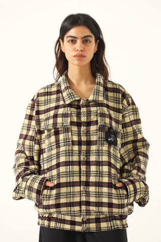 PLAID HANDWOVEN HEAVYWEIGHT SHIRT