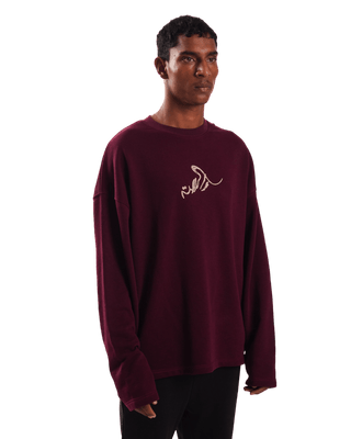 "FOREVER FOREST" MAROON FULL SLEEVE T SHIRT