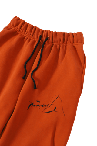 "ENLIGHTENMENT" RUST SWEATPANTS