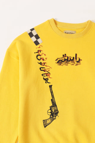 "TAXI DRIVER" SCREEN PRINT SWEATSHIRT