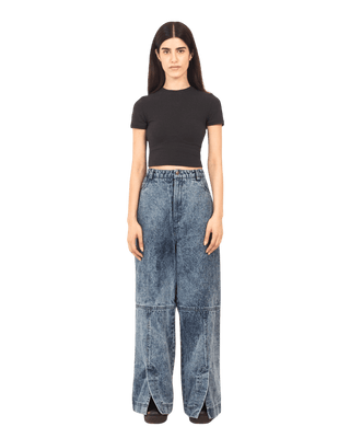 BLUE ACID WASH DENIM PANTS