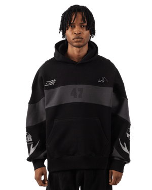 Rastah cricket club panel hoodie
