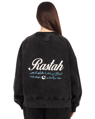 BLACK ACID WASH SWEATSHIRT MADE IN PAK (V4)