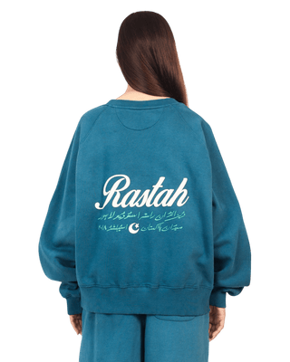 DARK CYAN MADE IN PAK SWEATSHIRT (V4)