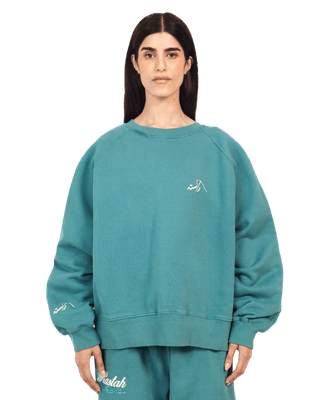 SEA GREEN MADE IN PAK SWEATSHIRT (V4)