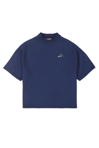 NAVY BLUE MADE IN PAK T SHIRT (MOCK NECK)