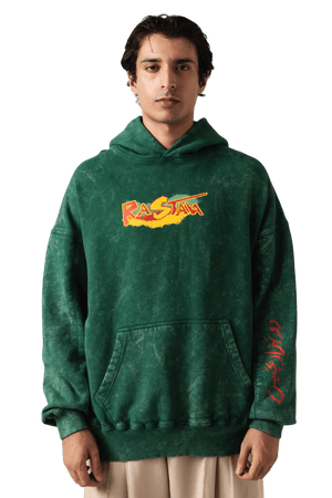 Elemental green hoodie