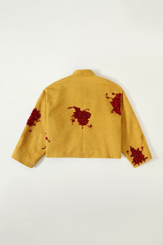 'LOST TIME" HAND EMBROIDERED SILK JACKET