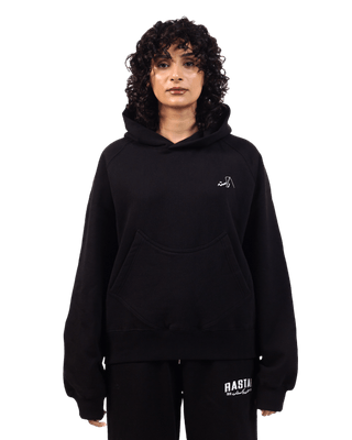 BLACK LOGO HOODIE (v2)