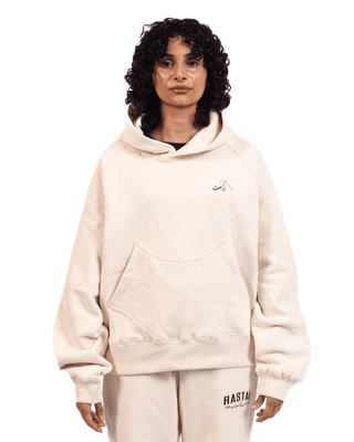 BEIGE LOGO HOODIE (v2)