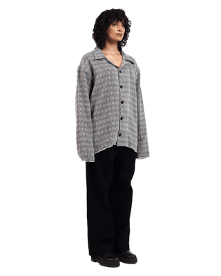 GREY DOBBY WEAVE BUTTON DOWN