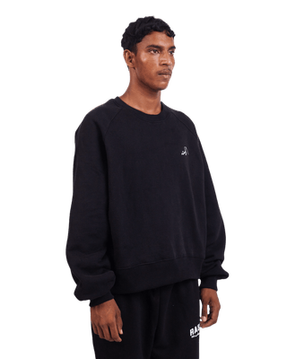 BLACK LOGO SWEATSHIRT (v2)