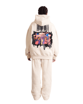 "METROPOLIS DREAM" BEIGE HOODIE