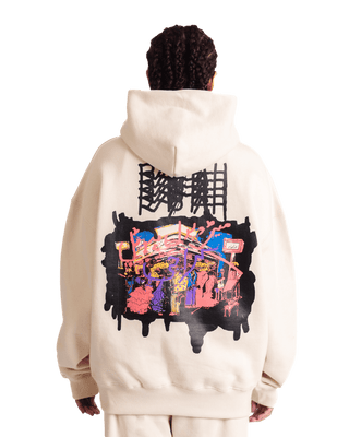 "METROPOLIS DREAM" BEIGE HOODIE