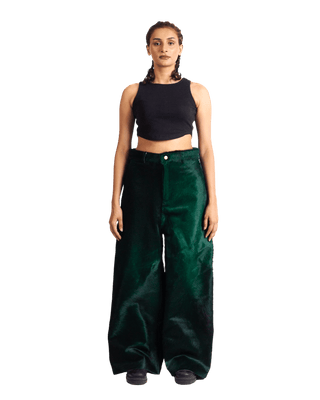 "EMBER RELIC" LEATHER TROUSERS