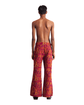 "CLIFFORD" JACQUARD WOVEN TROUSERS