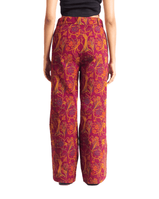 "CLIFFORD" JACQUARD WOVEN TROUSERS