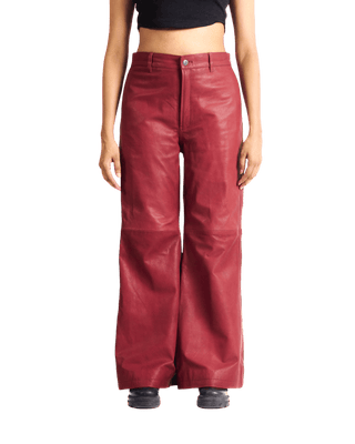 "ELECTRIC ELVIS" LEATHER TROUSERS