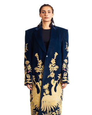 "GOLDEN PEACOCK" LONG COAT