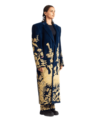 "GOLDEN PEACOCK" LONG COAT