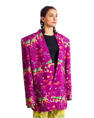 "NEON ODYSSEY" BLAZER