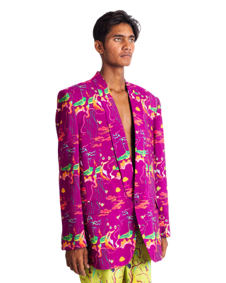 "NEON ODYSSEY" BLAZER