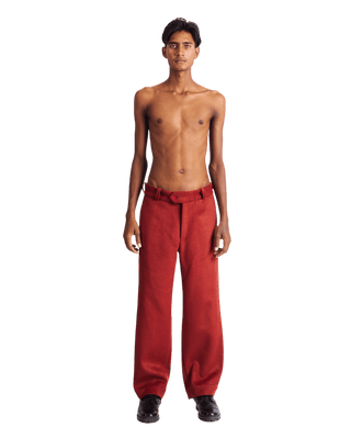 "ARMS OF CHAOS" WOOL TROUSERS