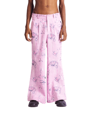 "THORNS AND ROSES" KHADDAR PANTS