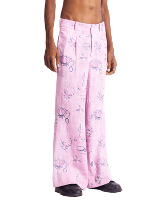 "THORNS AND ROSES" KHADDAR PANTS