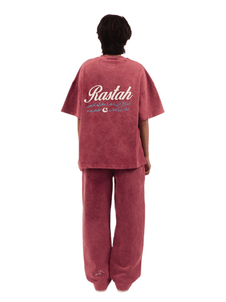 Maroon Acid Wash Made in Pak T-Shirt (V4)