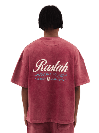 Maroon Acid Wash Made in Pak T-Shirt (V4)