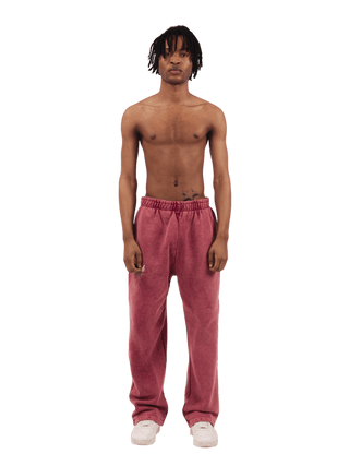 Maroon Acid Wash Made in Pak Sweatpants (V4)