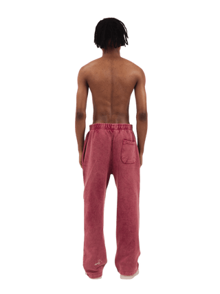 Maroon Acid Wash Made in Pak Sweatpants (V4)