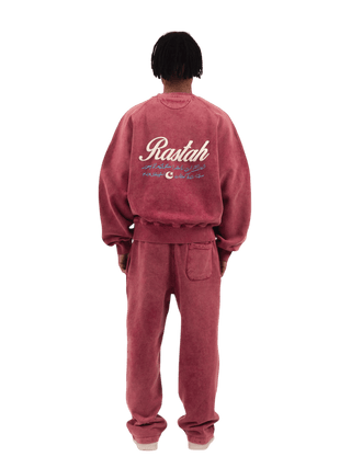 Maroon Acid Wash Made in Pak Sweatshirt (V4)