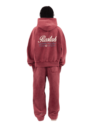 Maroon Acid Wash Made in Pak Hoodie (V4)