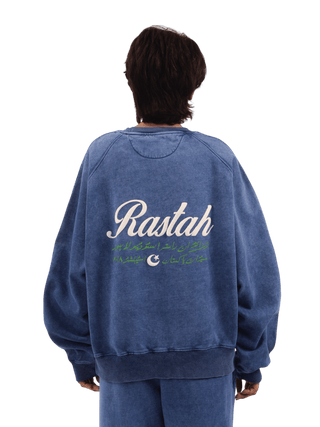 Blue Acid Wash Made in Pak Sweatshirt (V4)