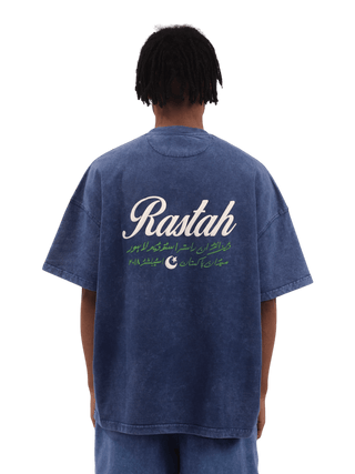 Blue Acid Wash Made in Pak T-Shirt (V4)