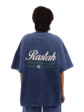 Blue Acid Wash Made in Pak T-Shirt (V4)