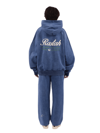 Blue Acid Wash Made in Pak Hoodie (V4)