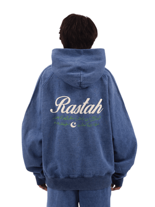 Blue Acid Wash Made in Pak Hoodie (V4)